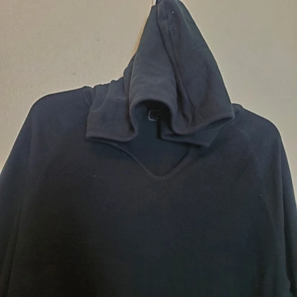 21 MEN Men's Black Pullover Hoodie Sweatshirt XL Pouch Pocket Hooded Activewear